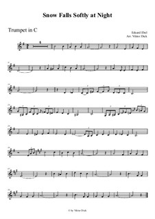 Leise rieselt der Schnee: For trumpet in C by Eduard Ebel