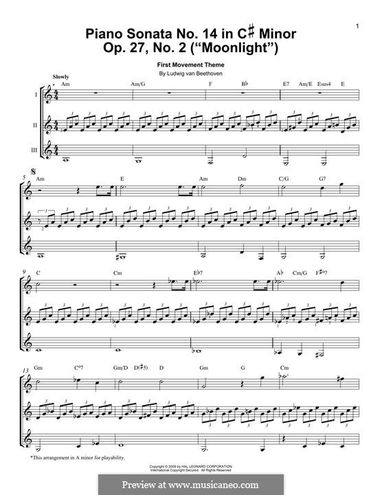 Teil I (Sonate für Klavier Nr.14 