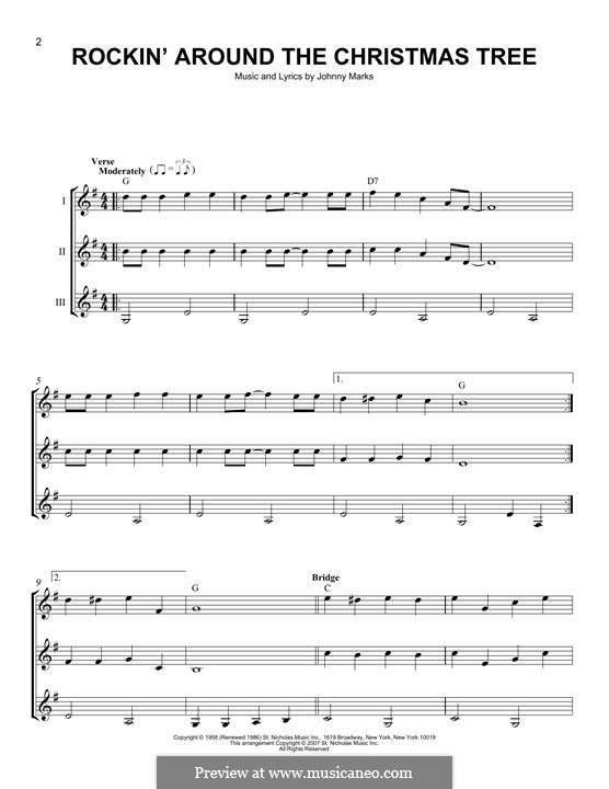 Rockin' Around the Christmas Tree von J. Marks Noten auf MusicaNeo
