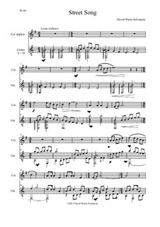 Street Song: For cor anglais and guitar by David W Solomons