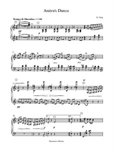 Suite Nr.1. Anitras Tanz, Op.46 No.3: For button accordion by Edvard Grieg