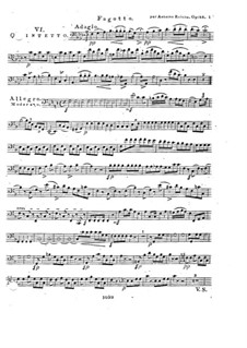 Holzbläserquintett in F-Dur, Op.88 No.6: Fagottstimme by Anton Reicha