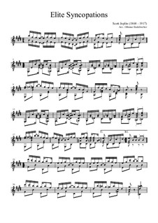 Elite Syncopations: Für Gitarre by Scott Joplin