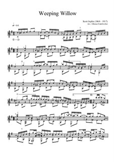 Weeping Willow: Für Gitarre by Scott Joplin
