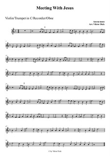 Wenn Jesus mich treffen würde: Für Violine by folklore