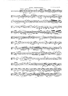 Streichquintett Nr.1 in G-Dur, Op.90: Bratsche II oder Cellostimme by Carl Gottlieb Reissiger