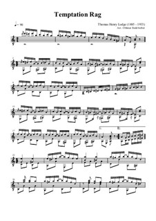 Temptation Rag: Für Gitarre by Henry Lodge