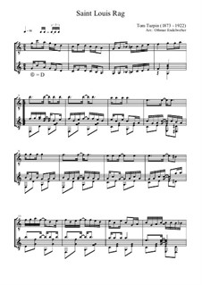 St. Louis Rag: Für zwei Gitarren by Tom Turpin