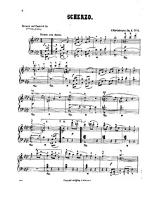 Vier Klavierstücke, Op.1: Nr.1 Scherzo by Josef Gabriel Rheinberger