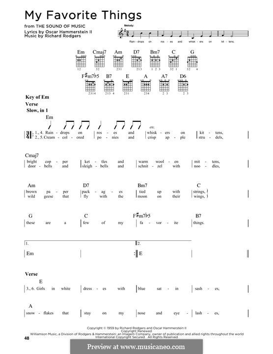 Guitar version: Für einen Interpreten by Richard Rodgers