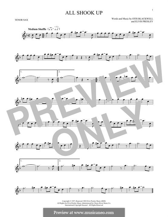 All Shook Up: Für Tenorsaxophon by Elvis Presley, Otis Blackwell