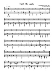 Tickled to Death: Für Flöte und Gitarre by Charles Hunter