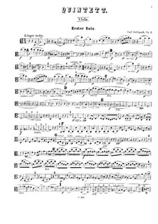 Streichquintett in a-Moll, Op.9: Bratsche- und Cellostimmen by Karl Goldmark