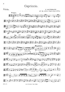 Capriccio, Op.24: Für Cello und Streicher – Bratschenstimme by Georg Goltermann
