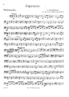 Capriccio, Op.24: Für Cello und Streicher – Cellostimme by Georg Goltermann