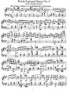 Polnische Nationaltänze, Op.3: Tanz Nr.2 by Xaver Scharwenka