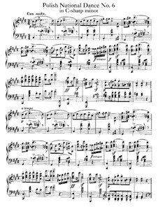 Polnische Nationaltänze, Op.3: Tanz Nr.6 by Xaver Scharwenka