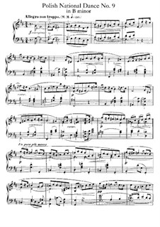 Polnische Nationaltänze, Op.3: Tanz Nr.9 by Xaver Scharwenka
