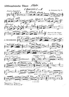 Altfranzösische Tänze, Op.11: Stimmen by Heinrich Scherrer