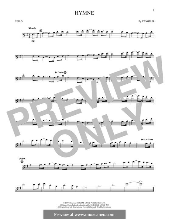 Hymne: Für Cello by Vangelis