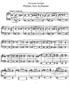 Vers la flamme, Op.72: Für Klavier by Alexander Skrjabin