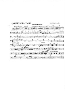 Militärkonzert für Cello und Orchester, Op.18: Schlagzeugstimmen by Adrien-François Servais