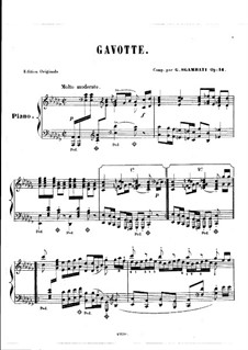 Gavotte in g-moll, Op.14: Version in as-moll by Giovanni Sgambati