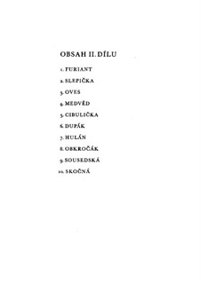 Tschechische Tänze II, T.112/2: Vollsammlung by Bedřich Smetana