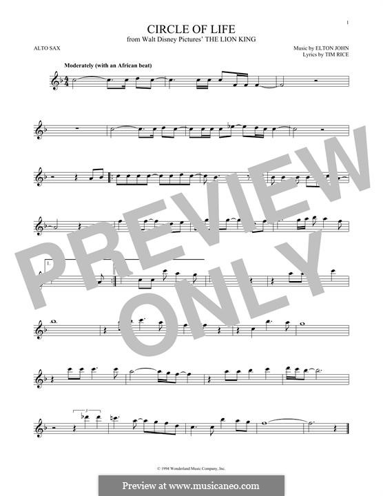 Instrumental version: Für Altsaxophon by Elton John