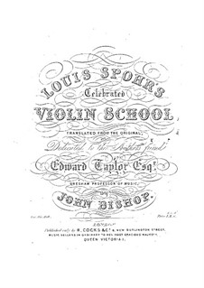 Violinschule: Englische Version by Louis Spohr