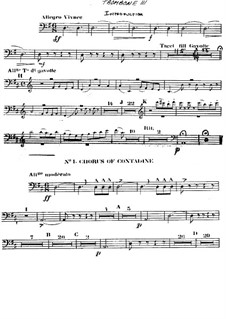 The Gondoliers: Trombone III part by Arthur Sullivan