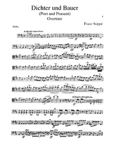 Ouvertüre zu 'Dichter und Bauer': Cellostimme by Franz von Suppé