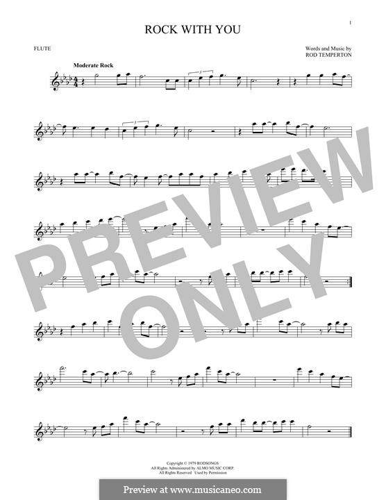 Rock with You (Michael Jackson): Für Flöte by Rod Temperton