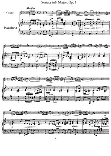 Zwölf Sonaten und Pastorales für Violine und Cembalo, Op.1: Sonate Nr.12. Version für Violine und Klavier, Solo Stimme by Giuseppe Tartini