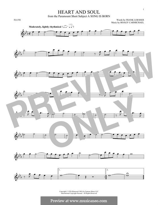 Heart and Soul: Für Flöte by Hoagy Carmichael