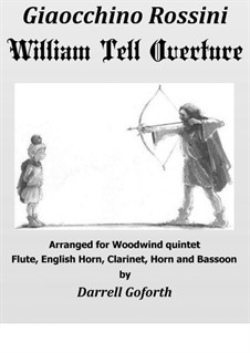 Ouvertüre: For woodwind quintet by Gioacchino Rossini