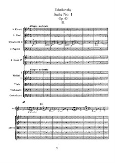 Suite Nr.1 in d-Moll, TH 31 Op.43: Nr.2 Divertimento by Pjotr Tschaikowski