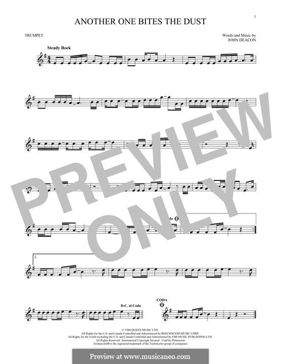 Another One Bites the Dust (Queen): Für Trompete by John Deacon