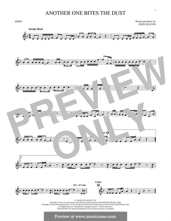 Another One Bites the Dust (Queen): For horn by John Deacon