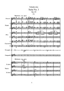 Suite Nr.1 in d-Moll, TH 31 Op.43: No.4 Marche miniature by Pjotr Tschaikowski