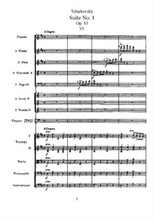 Suite Nr.1 in d-Moll, TH 31 Op.43: Nr.6 Gavotte by Pjotr Tschaikowski