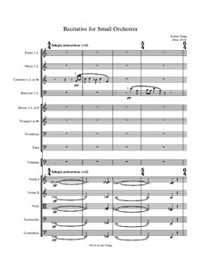 Recitative for Small Orchestra: Recitative for Small Orchestra by Jordan Grigg