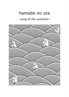 Hamabe no uta for flute and piano with violin optional: Partitur, Solostimme by Tamezō Narita