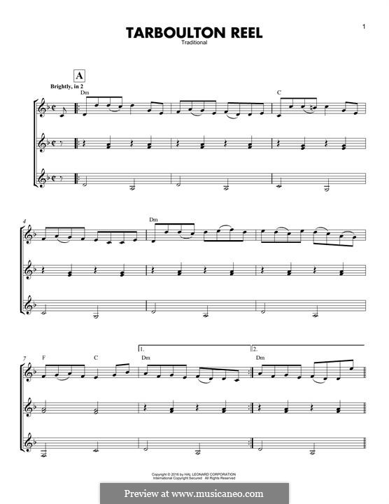 Tarboulton Reel: For any instrument by folklore