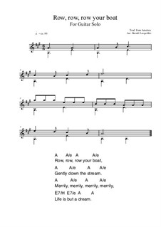 Row, Row, Row Your Boat von folklore - Noten auf MusicaNeo