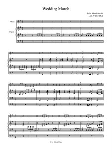 Hochzeitsmarsch: Für Oboe und Orgel by Felix Mendelssohn-Bartholdy