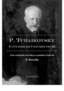 Konzertfantasie für Klavier und Orchester, TH 61 Op.56: Arrangement for string quintet by Pjotr Tschaikowski