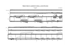 Grande trio No.1: For clarinet Bb, viola and piano, MVWV 347b by Maurice Verheul