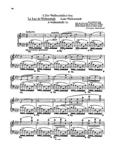 Tagebüch eines Wanderers, S.156: Heft I, Nr.2 Der Wallenstadter See by Franz Liszt