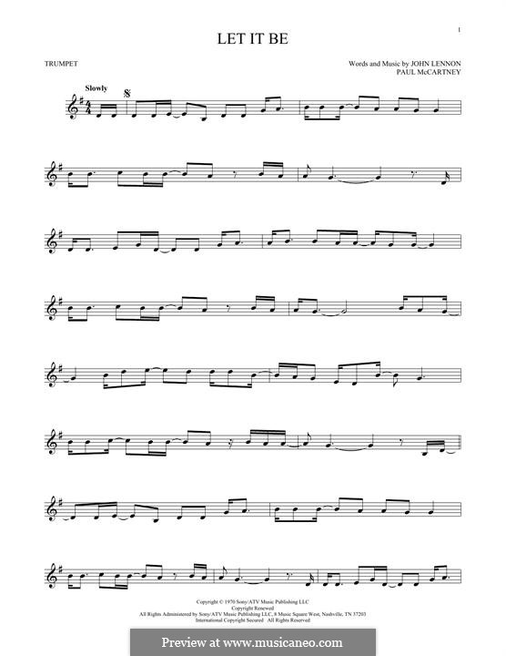 Instrumental version: Für Trompete by John Lennon, Paul McCartney